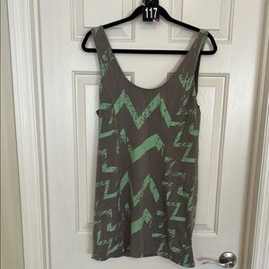 Joe Boxer Gray and Green Graphic Tank Top Sz L